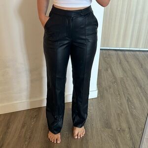 Na-Kd high waist fauxeather pants